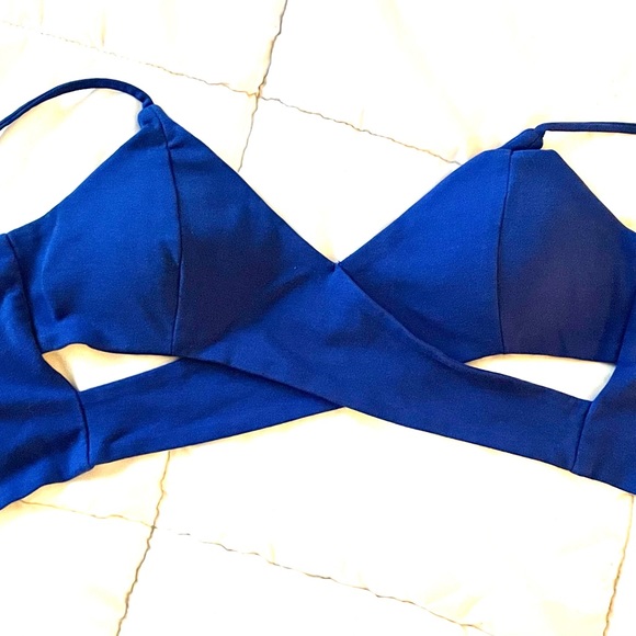 Blue Crop Top/Bandeau - Picture 2 of 2